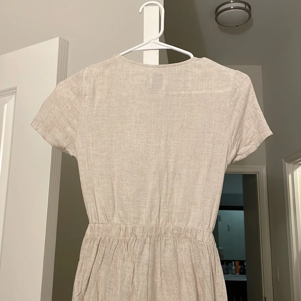 Princess Polly Ragnar Tie Front Romper Beige - Picture 12 of 15